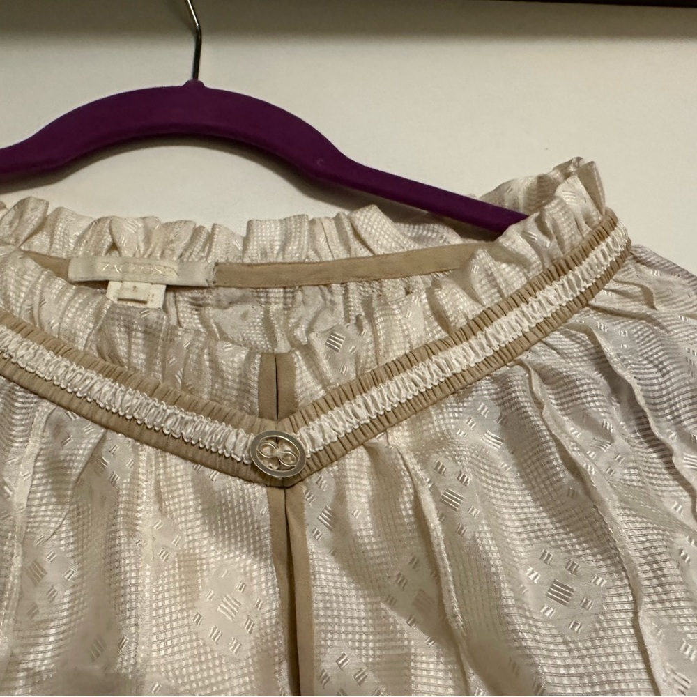 Zac Posen cream size 8 blouse